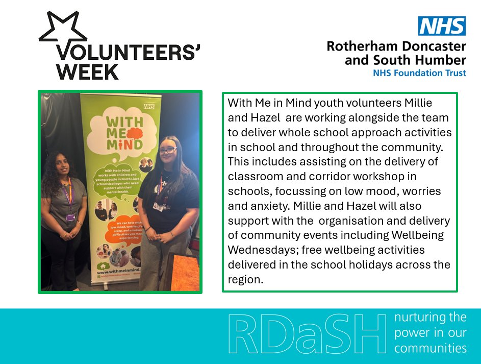 childrencgrdash's tweet image. Introducing our new Youth Volunteers in #NorthLincs With Me in Mind. #volunteerweek @TobyLewis_NHS @KathLavery @Steve__Forsyth @rylatt_paula @DrJude_G @rdash_nhs