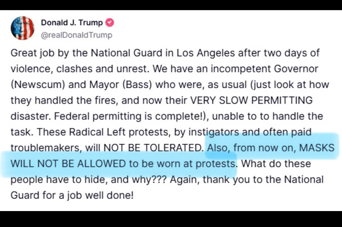 MASSIVE NEWS that President Trump just BANNED masks at protests. Canada should follow too