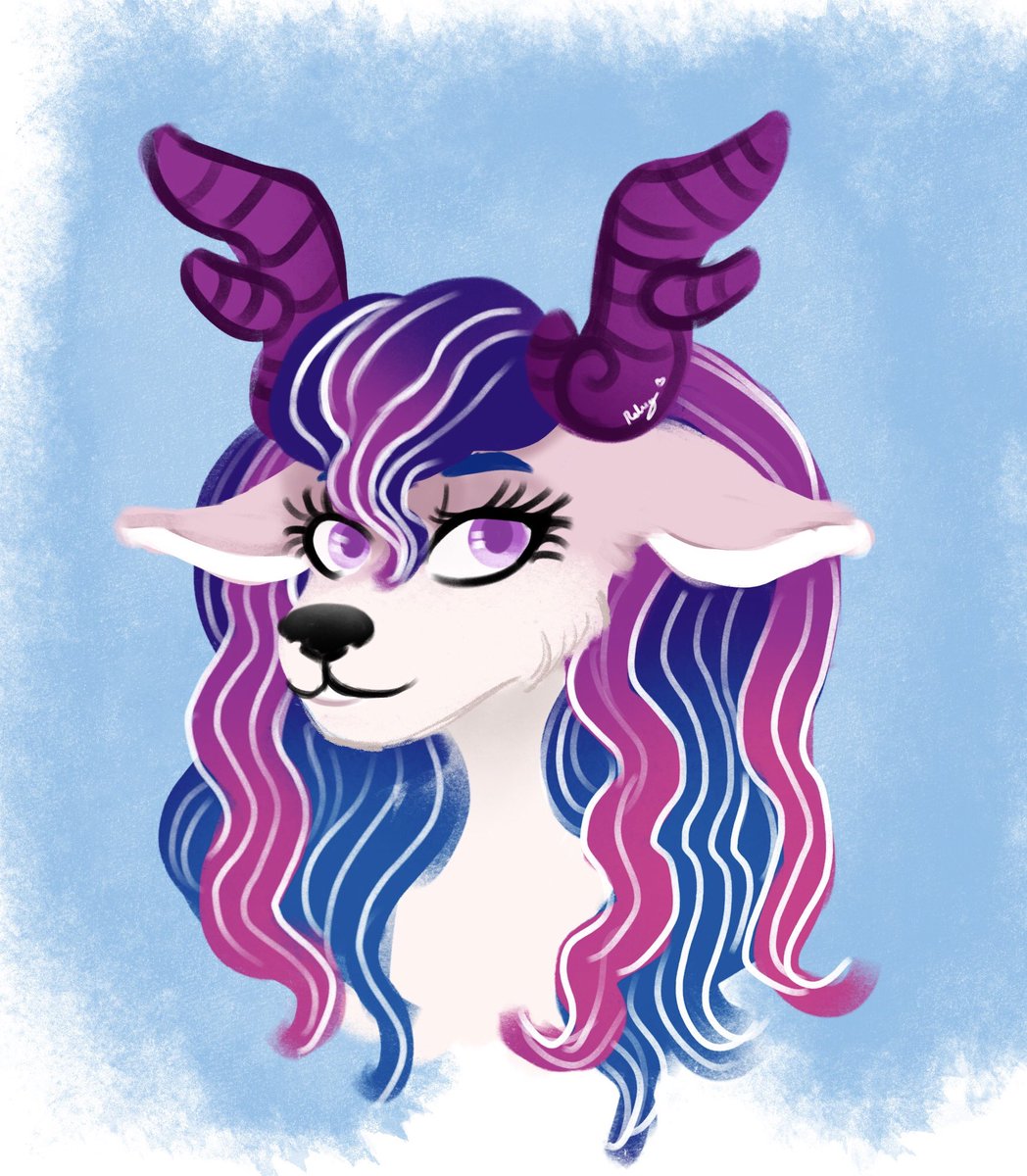 rebeccawongsl's tweet image. Another work in progress. 😭 I know that’s all I’ve been posting lately, hahah! But yeah, just did a quick paint up for a friendo’s original character.