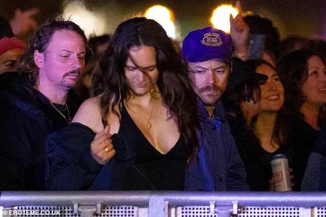 Harry at LIDO Festival in Victoria Park watching Jamie xx with Yaffra and Kid Harpoon yesterday - 7 June