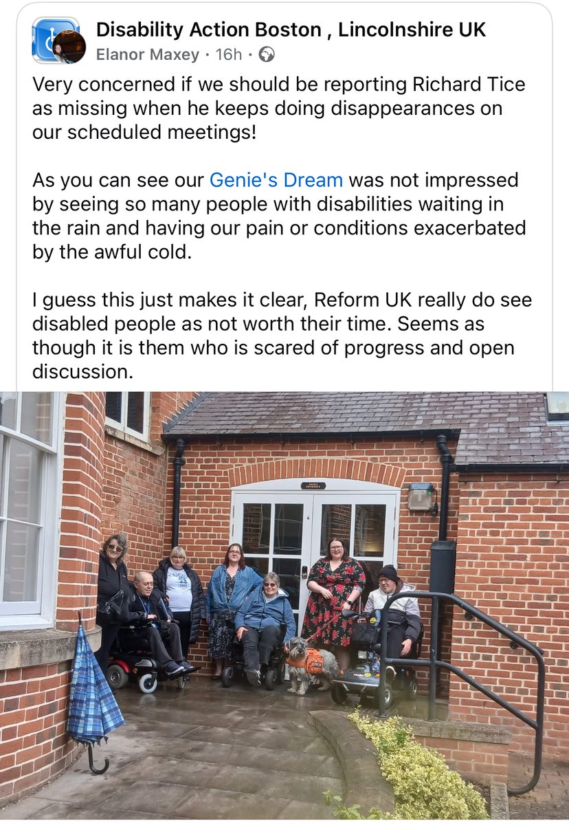 ReformLincsExp's tweet image. Disappointing repeated no-show again from Reform Lincolnshire politicians. Similar story across the county: meetings cancelled, emails ignored and phone calls not returned.