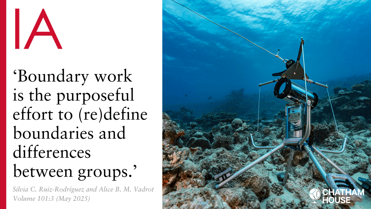 International Affairs (@iajournal_ch) on Twitter photo Marine conservation and the recognition of different knowledge forms are highly political, write <a href="/SilviaRuiz0512/">Silvia Ruiz Rodríguez</a> and Alice B. M. Vadrot.
Read more: doi.org/10.1093/ia/iia… Marine conservation and the recognition of different knowledge forms are highly political, write <a href="/SilviaRuiz0512/">Silvia Ruiz Rodríguez</a> and Alice B. M. Vadrot.
Read more: doi.org/10.1093/ia/iia…
