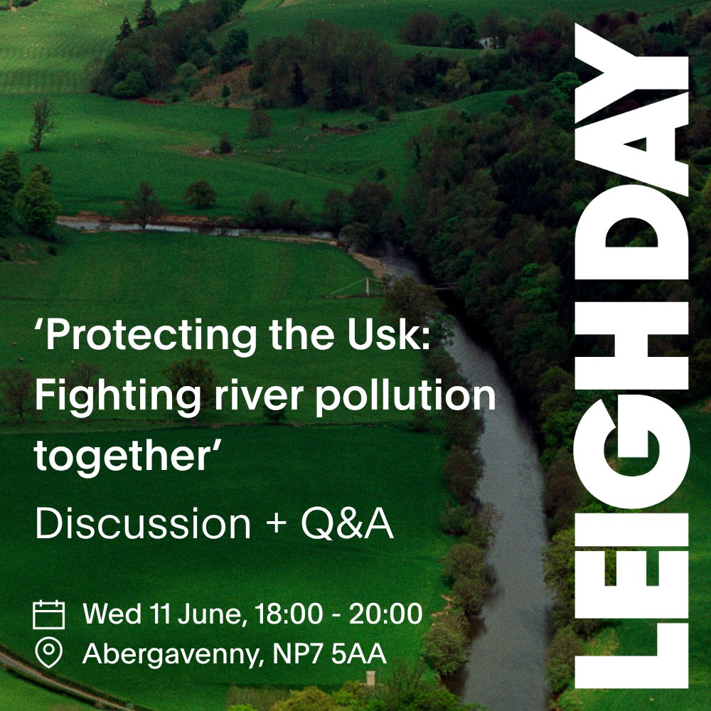 Join us next Wednesday 11 June  for a discussion and Q&amp;A with Leigh Day and Kim Waters from the Welsh Rivers Union. 

🕕 6:00 PM – 8:00 PM 
📍 The Kings Arms, 29 Nevill Street, Abergavenny, NP7 5AA 

Sign up: leighdaylaw.info/4jcE8gn