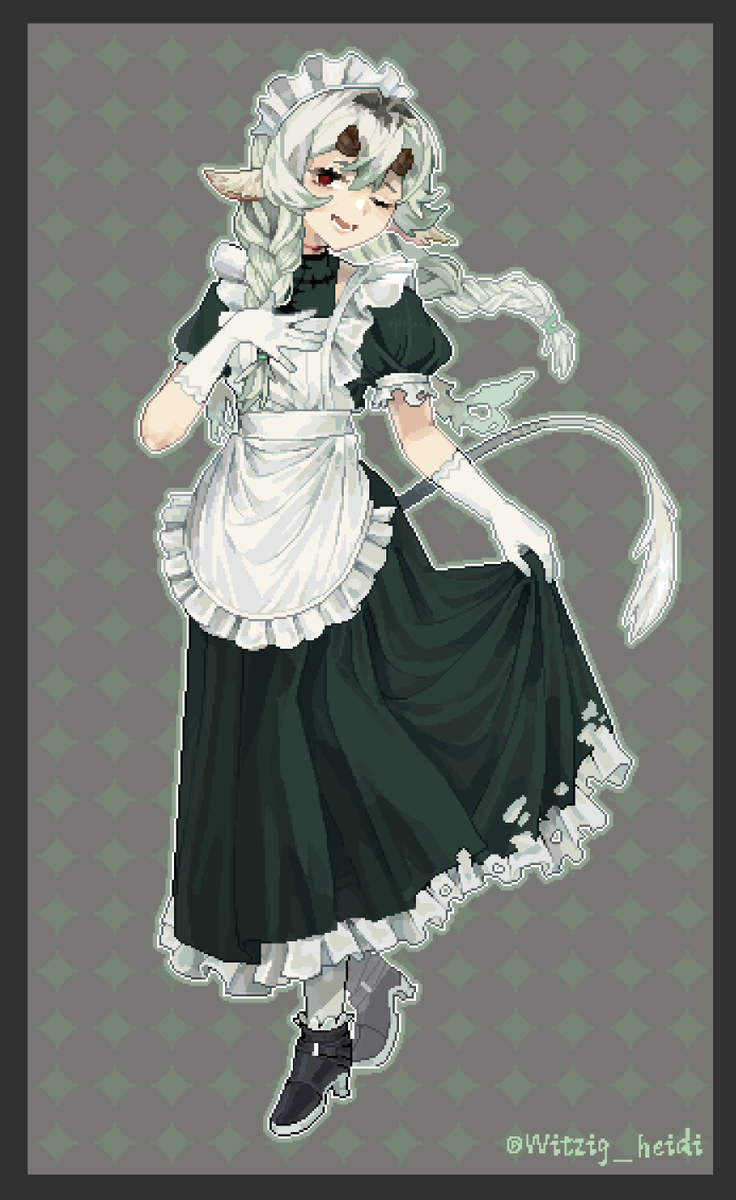 Witzig_heidi's tweet image. #pixelart #Pixel #ocart #pixelartist 
画完啦！