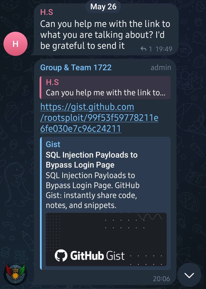 Team_D4rkn3ttz's tweet image. New reported by #D4rkn3ttz
On telegram, #Team_1722 has published a video demonstrating automated #SQL_injection (SQLi) attacks.
Earlier, a user asked a Team 1722 member about SQLi methods, and the member recommended a specific tool.
It is suspected that the tool shown in the…