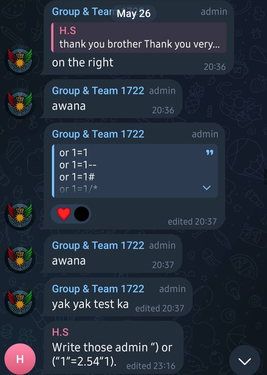 Team_D4rkn3ttz's tweet image. New reported by #D4rkn3ttz
On telegram, #Team_1722 has published a video demonstrating automated #SQL_injection (SQLi) attacks.
Earlier, a user asked a Team 1722 member about SQLi methods, and the member recommended a specific tool.
It is suspected that the tool shown in the…