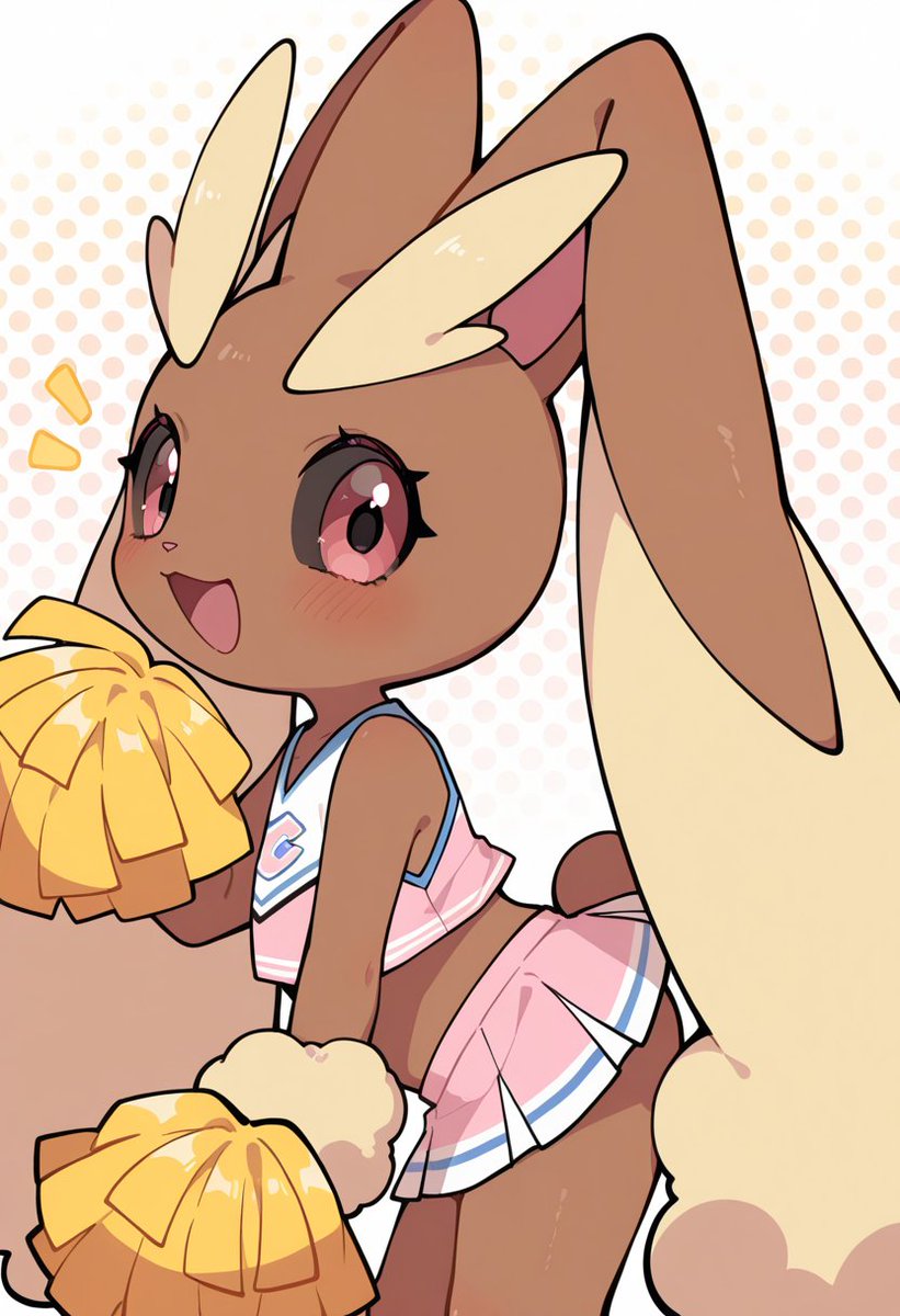 応援してくれるミミロップちゃん！