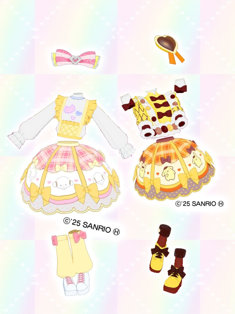 nazasi_aipuri's tweet photo. サンリオコラボのボトムスを使ったミックスコーデෆ.*･ﾟ
#なざしのミクコ https://t.co/TxDxfUz6Dx