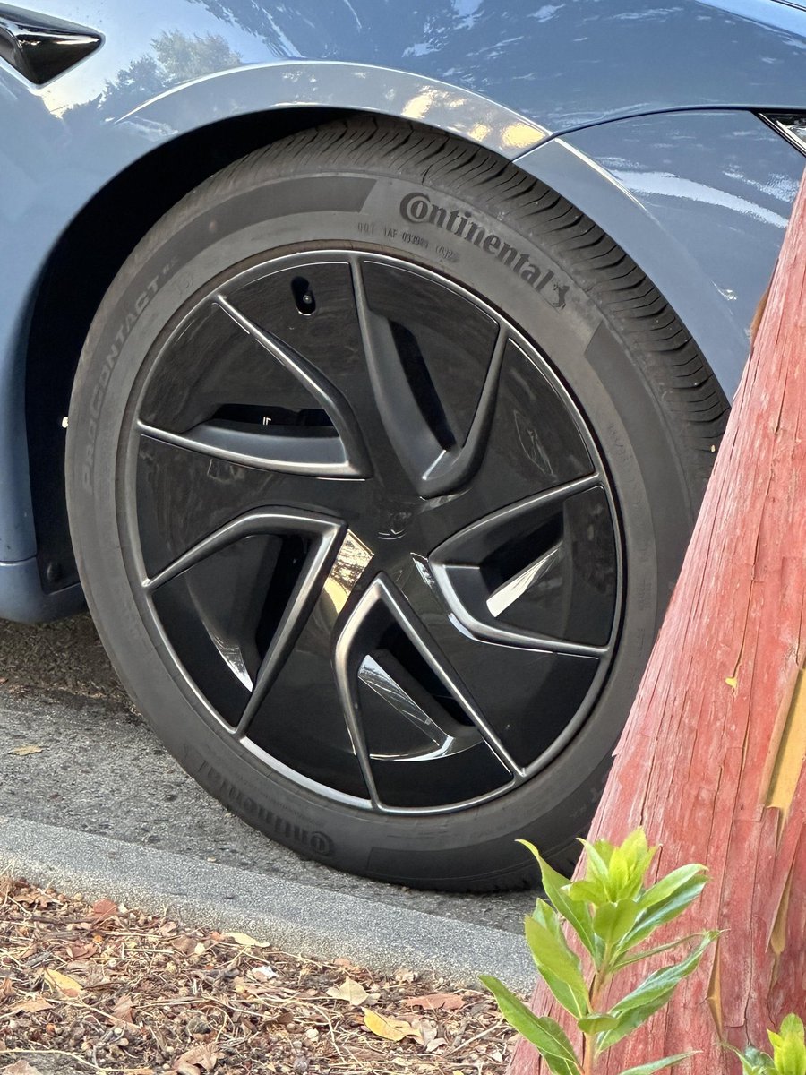 🔥 New pics of the refreshed Tesla Model S, featuring:
✅ Brand-new 19” wheels with aero covers
✅ New blue paint
✅ Front bumper camera