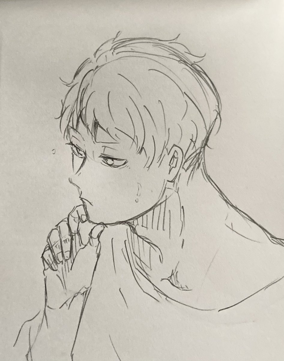 ヒゲがまばらに生える尾さんと、ヒゲとは一体?なツルピカ島くんラクガキ 