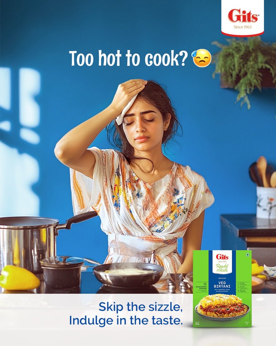 Turn off the stove, turn up the taste with Gits!

#Gits #ReadyMeals #Food #Tasty