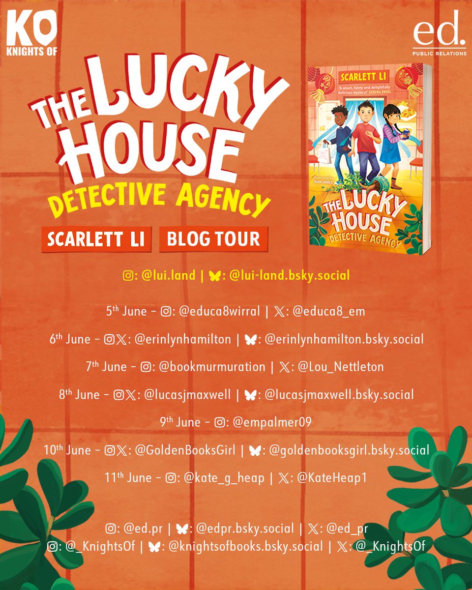 Lucas Maxwell (@lucasjmaxwell) on Twitter photo I'm very grateful to be on the blog tour for Scarlett Li's wonderful novel, The Lucky House Detective Agency! Head to the link below for a podcast I conducted with Scarlett!
portablemagicdispenser.weebly.com/blog/blog-tour… <a href="/_KnightsOf/">Knights Of</a> <a href="/ed_pr/">ed public relations</a> <a href="/Lou_Nettleton/">Louise Nettleton</a> <a href="/goldenbooks/">john robinson</a> <a href="/KateHeap1/">Kate Heap: Scope for Imagination</a> I'm very grateful to be on the blog tour for Scarlett Li's wonderful novel, The Lucky House Detective Agency! Head to the link below for a podcast I conducted with Scarlett!
portablemagicdispenser.weebly.com/blog/blog-tour… <a href="/_KnightsOf/">Knights Of</a> <a href="/ed_pr/">ed public relations</a> <a href="/Lou_Nettleton/">Louise Nettleton</a> <a href="/goldenbooks/">john robinson</a> <a href="/KateHeap1/">Kate Heap: Scope for Imagination</a>