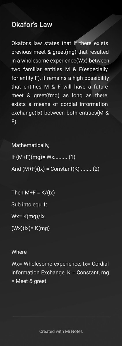 <a href="/h_theeqsycho/">𝐻𝒶𝓇𝓇𝒾𝑒𝓉 ྐ❤︎</a> I could write a thesis on Okafor's law if all margins &amp; errors are to be ignored.

Wholesome experience = Constant Meet &amp; Greet.

You're welcome.