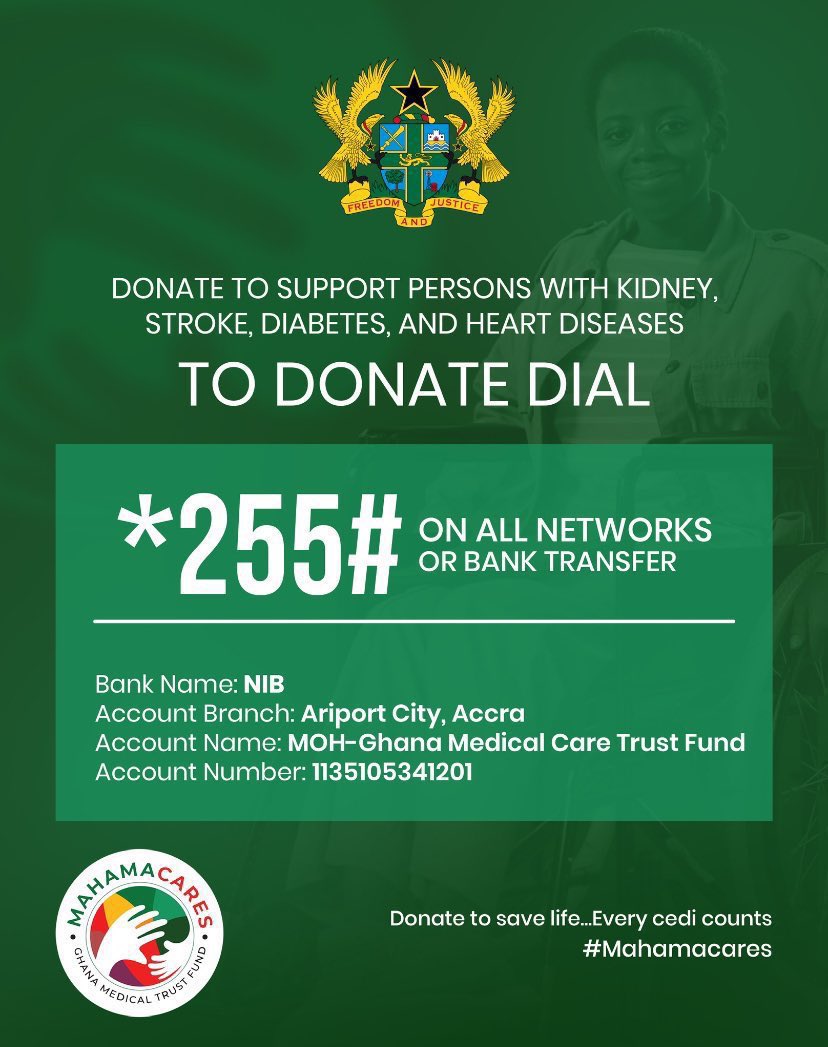 It’s a balloon day! 🎉 🎈 

If you’ve got spare change and wish to celebrate with me, kindly make a donation to the Ghana Medical Care Trust Fund (MahamaCare). 

Nothing will please me more. Thank you and God bless you. 🤝🏾