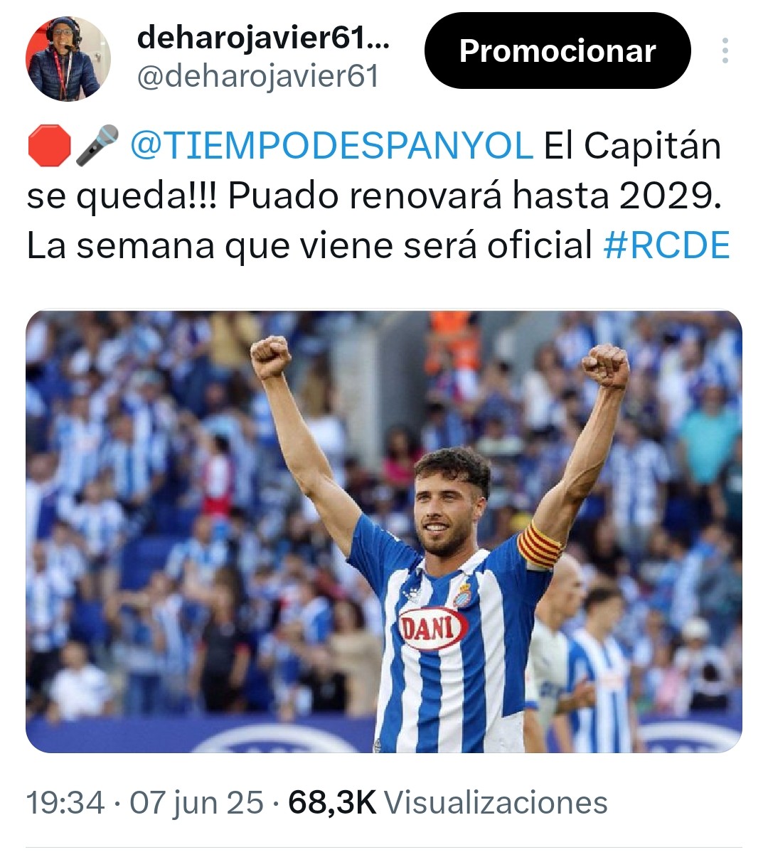 deharojavier61's tweet photo. 🛑🎤 @MatteMoretto Se te ha pasado esto. Gracias. Los pobres tenemos derecho..😂😂  #RCDE https://t.co/zUmE0enX1Y