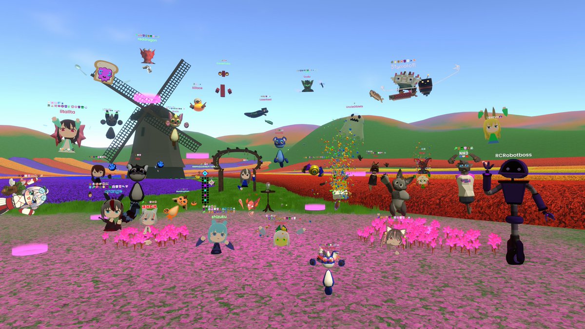 #Resonite
先週の #CreatorJam は、2025-06-01 Jammaversary #6 - Creator Jamの6周年記念イベントでした。
40人の参加で非常に賑わってました