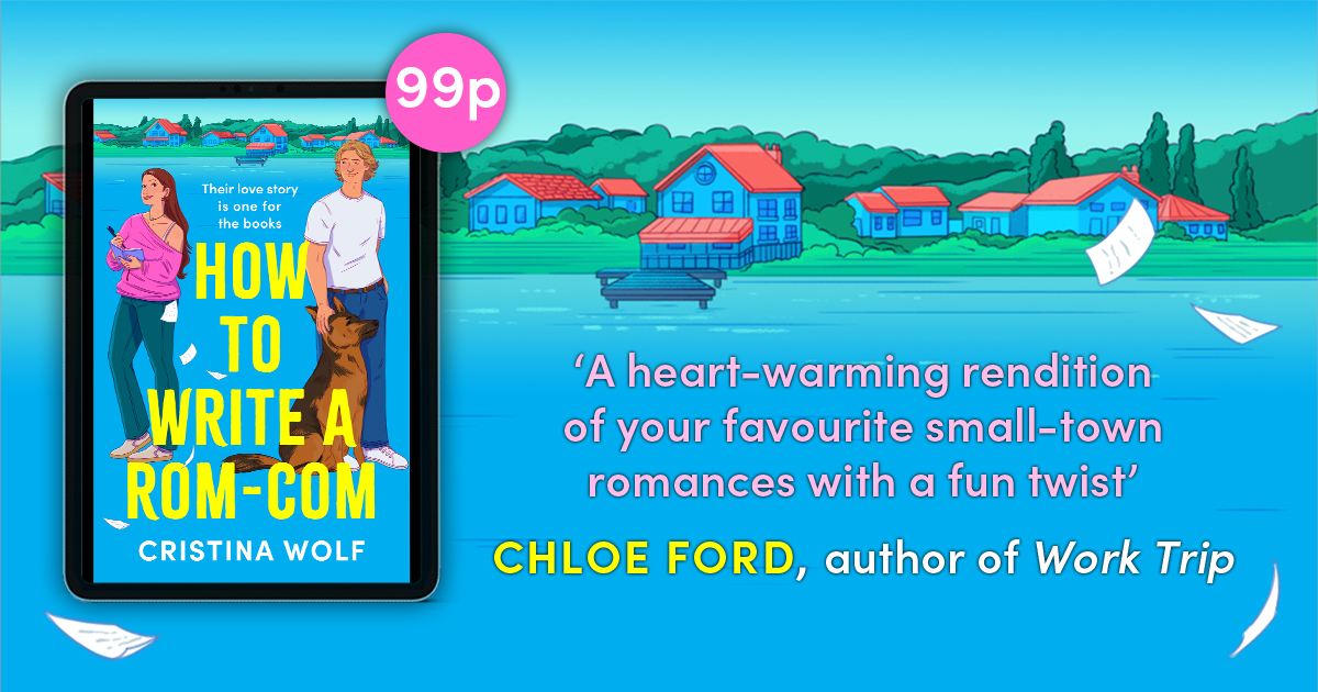 When Lucy is sent on a work trip to research a new romance series, she discovers that small-town life might just be her happily ever after. 
#HowToWriteARomCom by Cristina Wolf is 99p in eBook today! amzn.eu/d/bCwXyWH