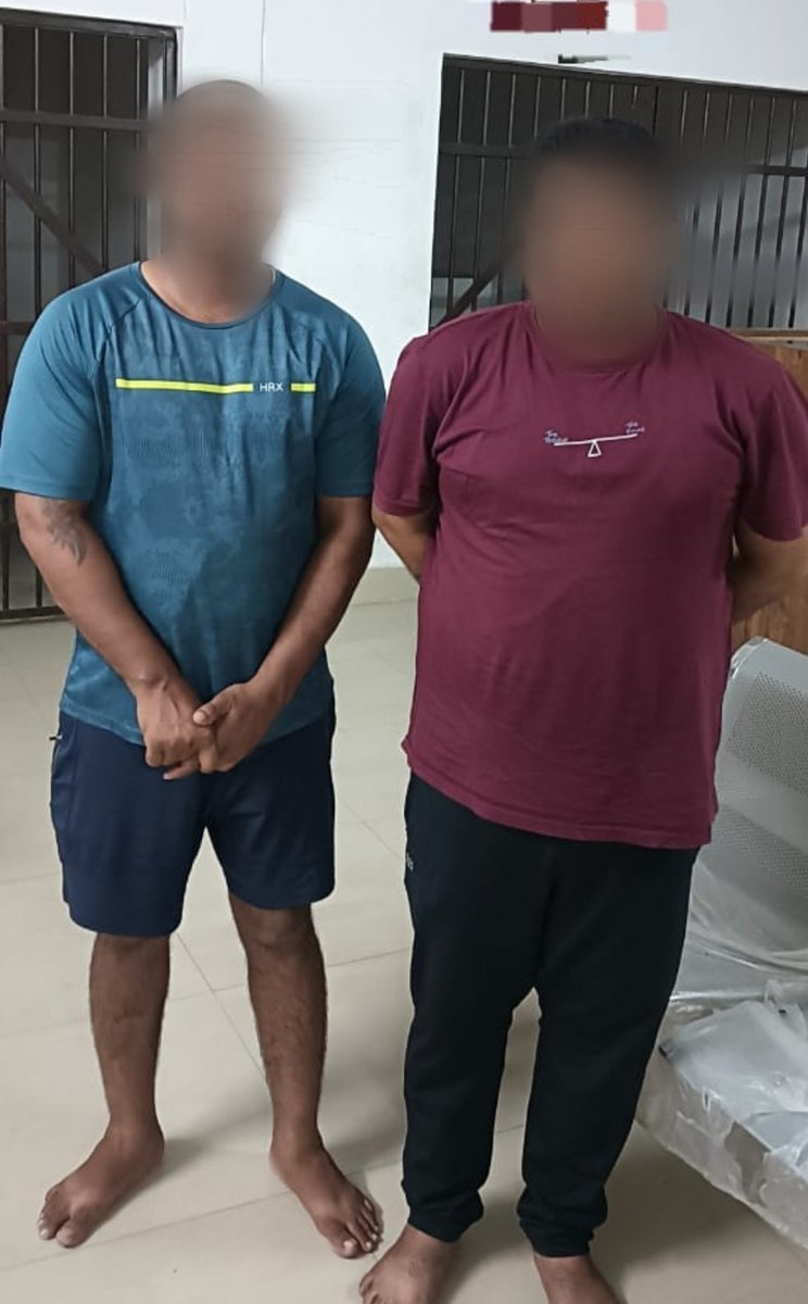 Two persons were arrested by Gosaninuagaon PS for assault. They allegedly used filthy language, beat the victim causing severe injuries, broke his phone, and threatened to kill him on June 5, 2025. 

#SuccessStories
#NewCriminalLaws