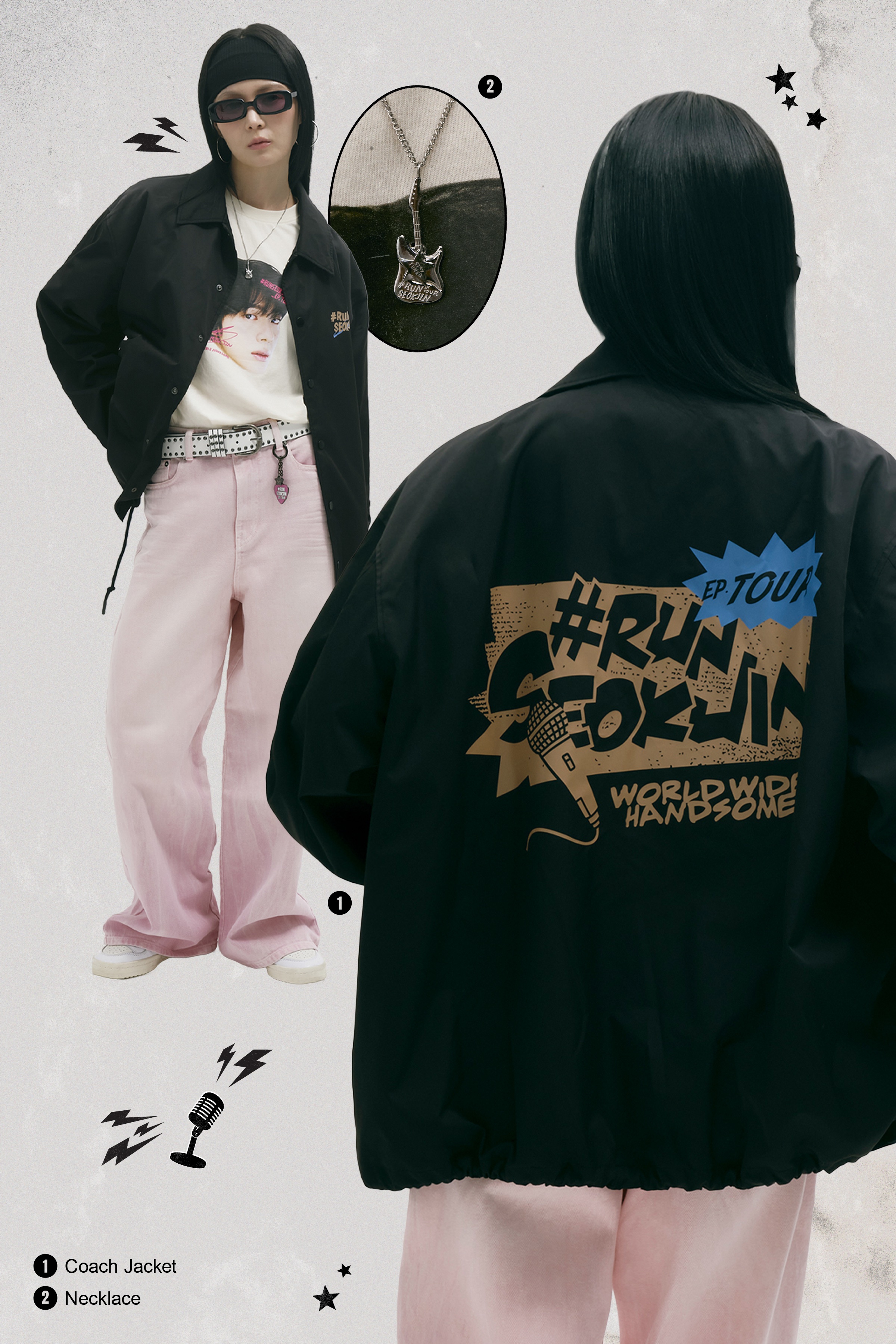 #RUNSEOKJIN_EP.TOUR ジンくん　フェイス　Tシャツ RUNSEOKJIN_EP.TOUR ジンくん Tシャツ RUNSEOKJIN_EP.TOUR