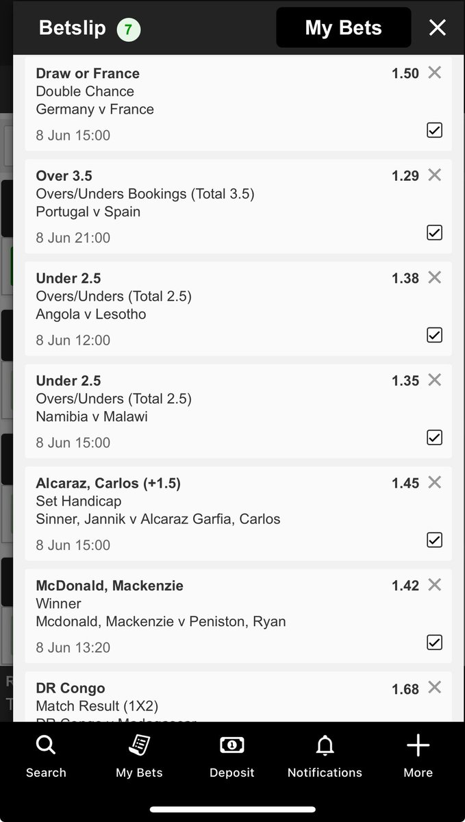Ziggy_Diver1's tweet photo. 12.47 odds 💰 ⚽️🎾

I just placed a bet with Betway. Tap here to copy my bet or search for this booking code in the Multi Bet betslip BW3A9AA89 https://t.co/9AqLEa33N9 https://t.co/SsuOnccrnU