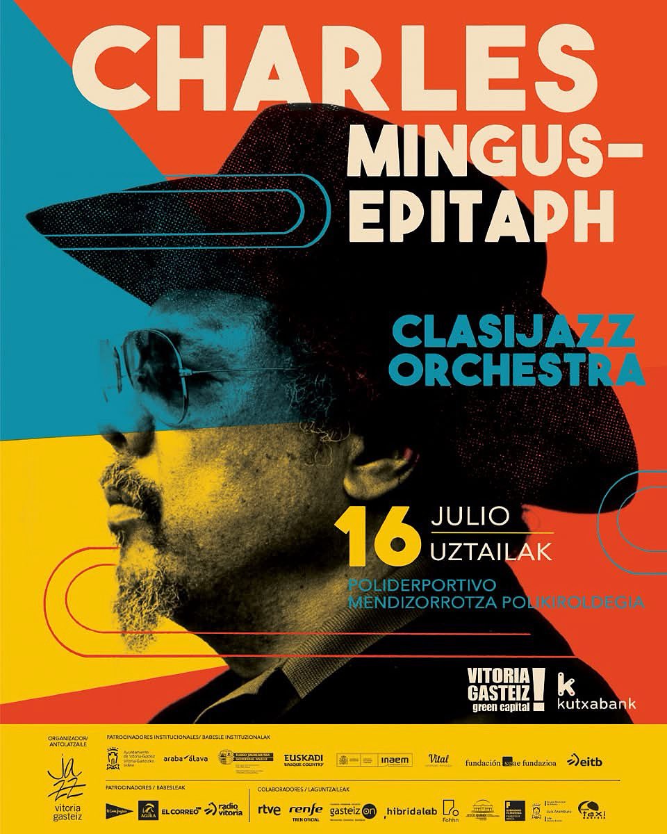 ¡ Nunca imaginábamos esto ! Super notición ❤️🎶
Abrimos con la Clasijazz Big Band Orchestra en el que puede ser el Festival de Jazz más importante de España en su 48 Edición y en el escenario principal: el emblemático “Mendizorrotza” y RTVE .  16 julio  Epitaph d Charles Mingus.