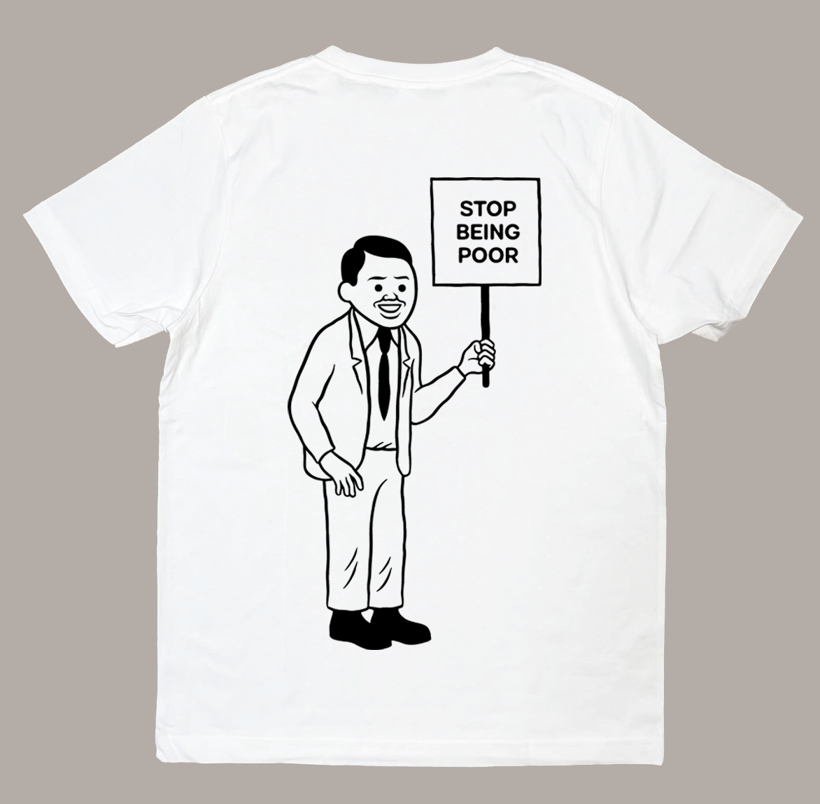 'Stop being poor' t-shirts available now  joancornella.net/en/t-shirts/13…