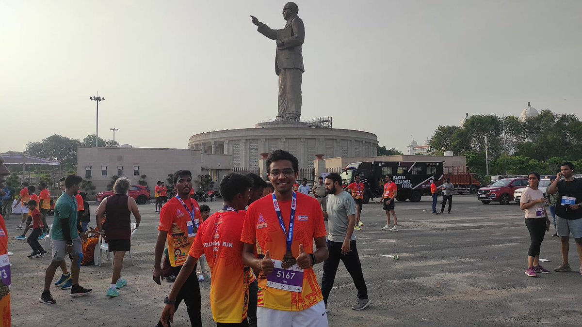 barodiaviral's tweet photo. Participated in my first 5K run. Here's to more! Results: https://t.co/0OMYfT9U3g

#TelanganaRun #TR25 #Hyderabad https://t.co/MtA2ONuZPL