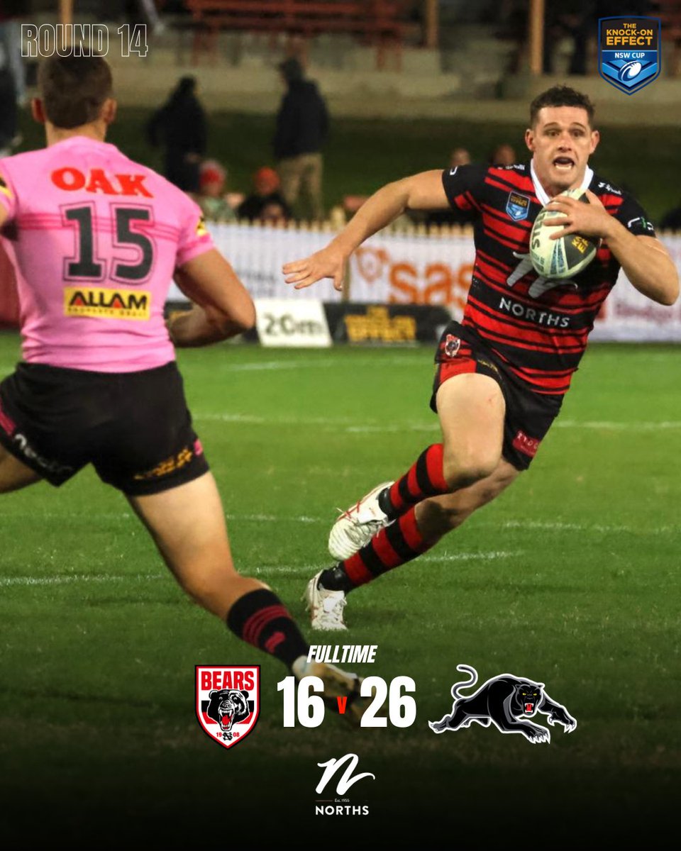 NthSydneyBears's tweet photo. Not the result we had hoped for after a brilliant day at North Sydney Oval. Big thanks to everyone who came to cheer on the red & black π΄β«οΈ
πΈ @Radarspics
#bfff https://t.co/1YwB5Cqas5