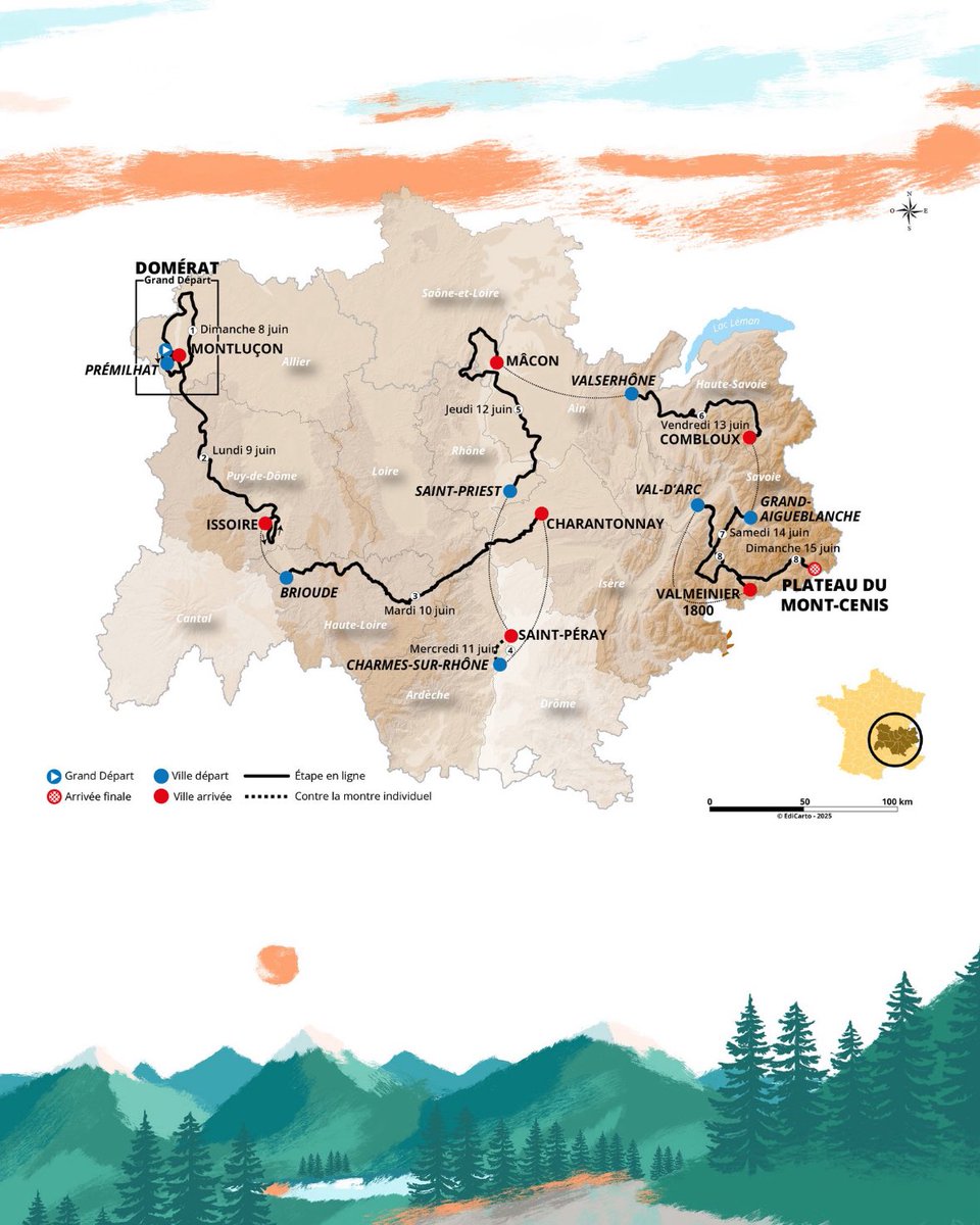 Dags för <a href="/dauphine/">Tour Auvergne Rhône-Alpes</a> som är den stora uppladdningen inför Tour de France. Pogacar, Vingegaard och Evenepoel är på plats. Dessutom roligt att bröderna Eriksson representerar Sverige. Sändningen från första etappen startar 13:05 på @sportsonmaxse och <a href="/EurosportSE/">Eurosport Sverige</a>