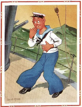 Under the weather today means feeling Ill or rough. In sailing ships sailors kept most watches above the weather (main) deck. When it was rough and the less salty sailors felt seasick they were sent below decks to recover or , ‘Under the weather’