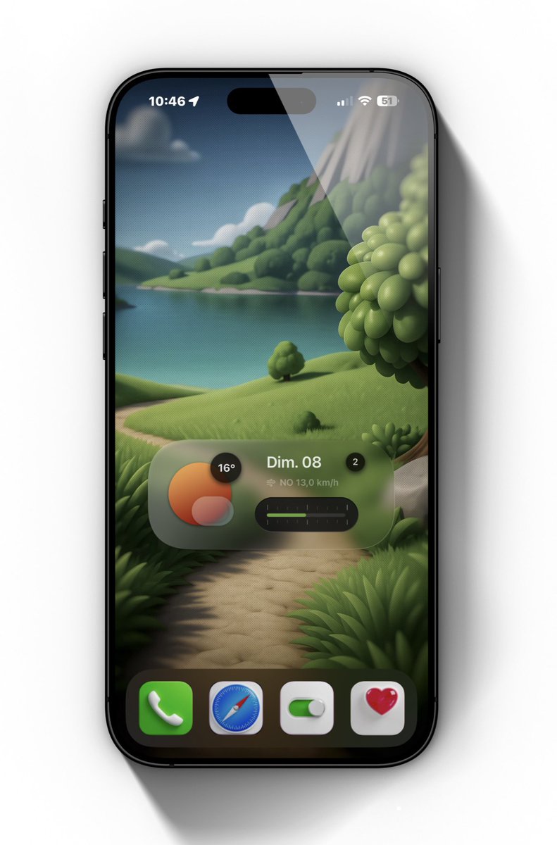 My Sunday iOS setup with new things, waiting for #WWDC25 tomorrow,  I really hope that the new interface features announced will actually be there … ♥️