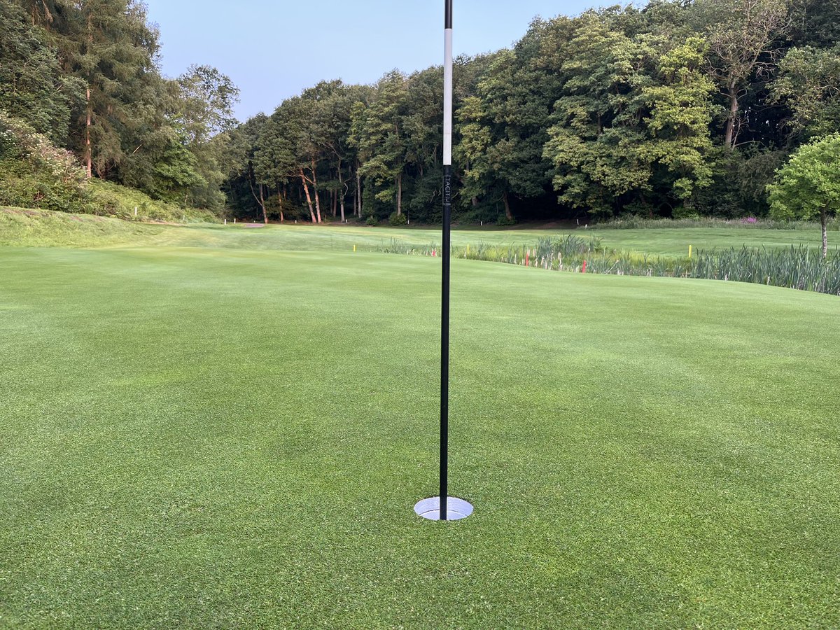 Set up done for Open invitation, greens cut and ironed, holes changed, tees and collars cut and bunkers raked. Good shift from the team this morning 👏