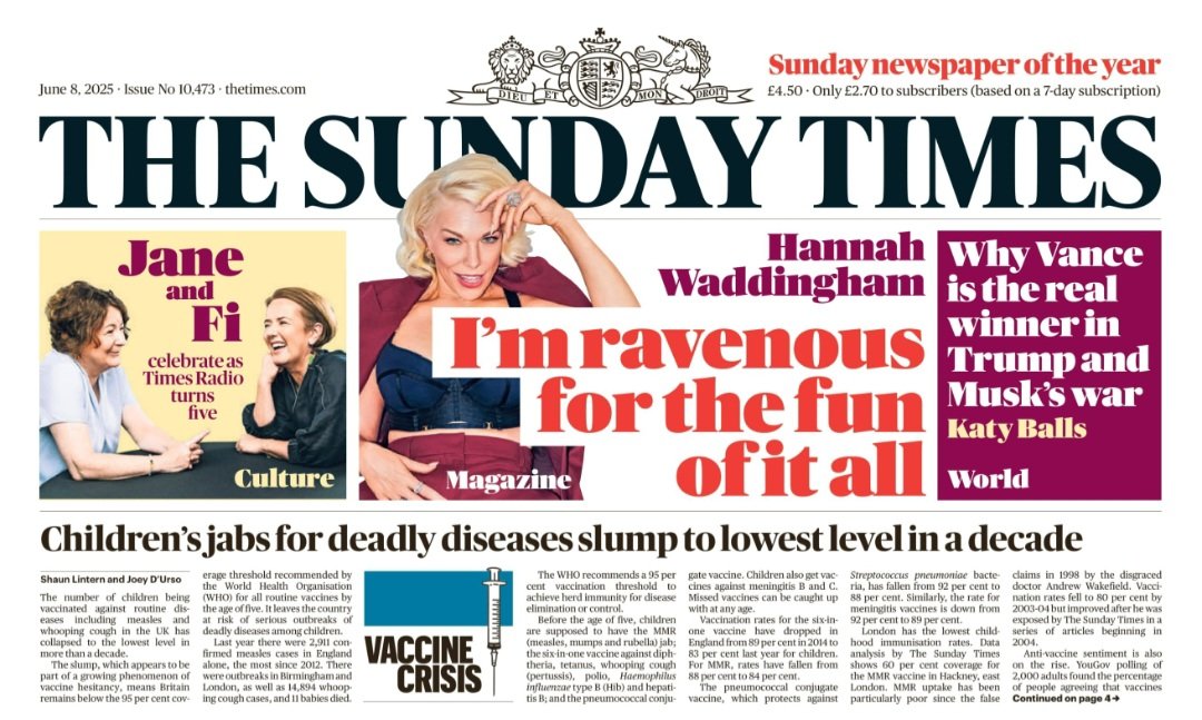 VIBUK_Official's tweet photo. "Children's jabs for deadly diseases slump to decade low."

How can we expect confidence in vaccines without proper support for those who experience adverse reactions❓️❓️❓️
@ShaunLintern  
@thetimes 
@wesstreeting  

https://t.co/8zSiGpSmIL

https://t.co/r3f4h6eWXZ https://t.co/TZJhvPSmQA