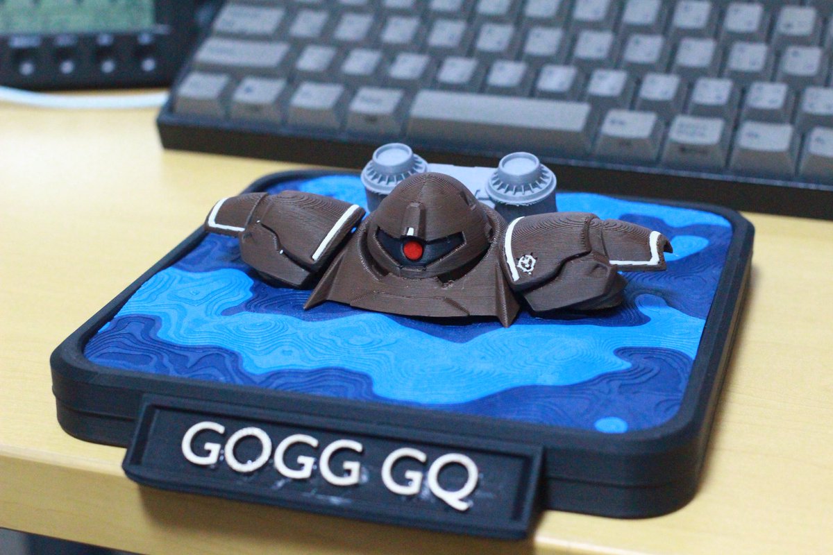 Hiata_Arts's tweet image. 見た勢いで作ってしまった
GQ版 ゴッグ
#Blender #3dcg #3Dプリンター