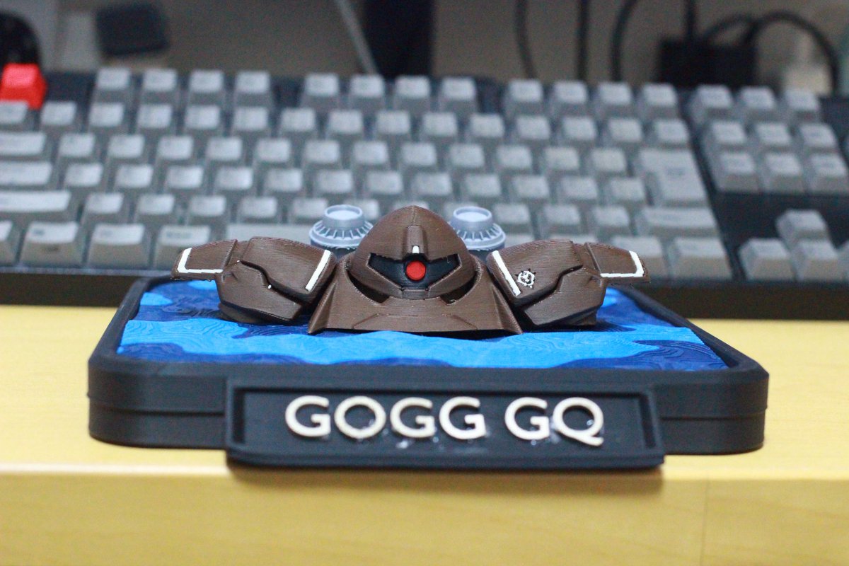 Hiata_Arts's tweet image. 見た勢いで作ってしまった
GQ版 ゴッグ
#Blender #3dcg #3Dプリンター