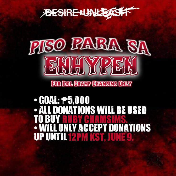jngwnrk's tweet photo. Good day ENGENEs! I'm opening a rush donation drive for our show champion in Idolchamp, any amount will do.

top 3 donators with high donation will received a surprise official merch of enhypen, don't forget to put your username on the message before sending (ex: @jngwnrk - enha) https://t.co/1NEPenAbEU