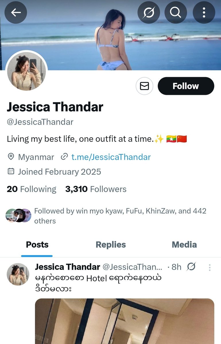Myat Sandi Bo (tone tone) tweet media