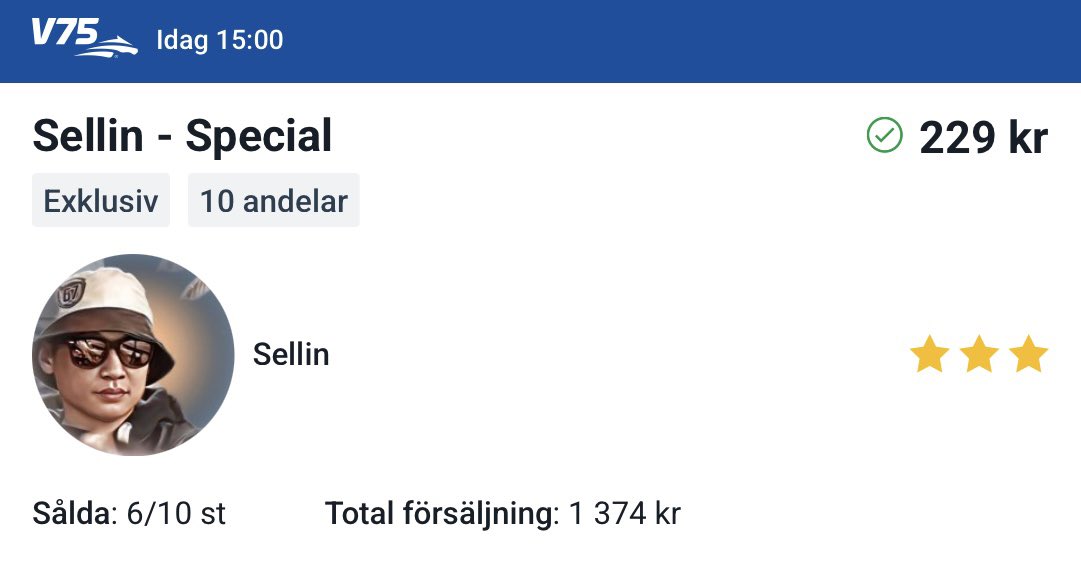 𝐉𝐚𝐜𝐤𝐩𝐨𝐭 med 3 miljoner extra i sju rättspotten 💰

Special [229 kr]: atg.se/gottkopet/spel…