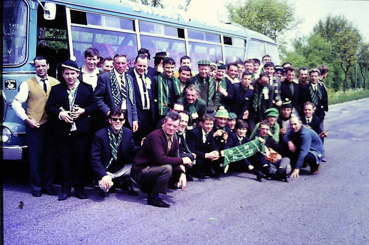 Celtic fans en route to Lisbon, some epic journeys were undertaken by fans, I doubt any of them regretted it ☘️☘️