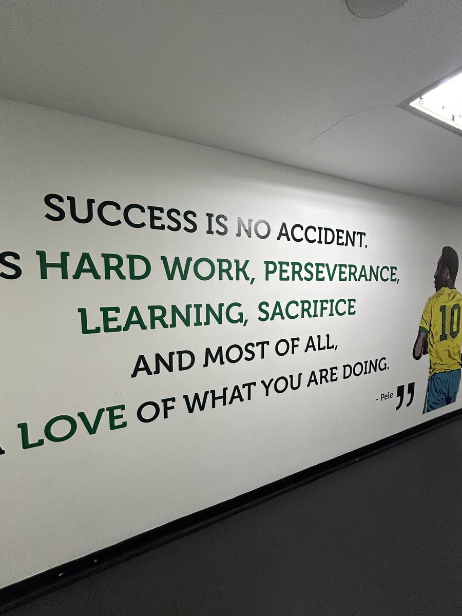 Played Hibs yesterday and saw this on the training centre wall . Couldn’t agree more with this. ⚽️🙏