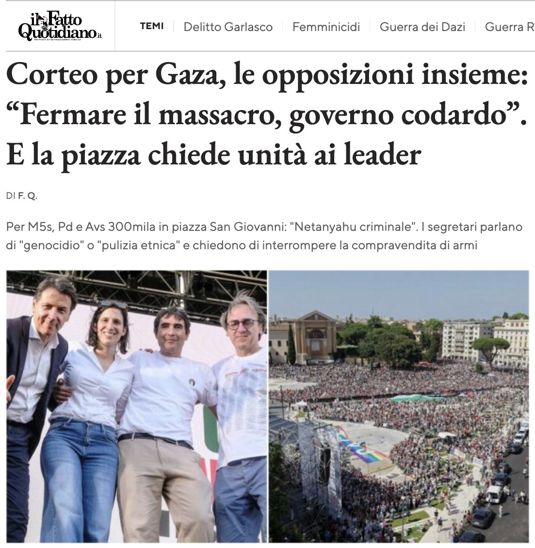 orsiniufficiale's tweet photo. A Roma ho visto una piazza stracolma di persone contro il genocidio d'Israele a Gaza. Quindi avevo ragione quando dicevo che la documentazione storica relativa agli ultimi trent'anni dimostra che le democrazie occidentali violano i diritti umani e il diritto internazionale più della Russia, dell'Iran e della Corea del Nord. Il genocidio a Gaza è sorretto e armato dai governi delle principali democrazie occidentali: Stati Uniti, Italia e Germania. 300.000 mila persone a Roma hanno chiesto alle principali democrazie occidentali di porre fine al genocidio palestinese. Nel riconoscere il genocidio a Gaza, abbiamo fatto un passo avanti verso la verità. Adesso dobbiamo fare un altro "passettino" e riconoscere che le democrazie occidentali violano i diritti umani e il diritto internazionale più di qualsiasi dittatura al mondo. Chi viola di più il diritto internazionale e i diritti umani tra la Russia e l'Occidente? La risposta che proviene dai documenti storici è inequivocabile: l'Occidente. Come spiego in questo libro, una società può essere libera e vivere nella menzogna. D'altra parte, chi è libero di parlare è libero anche di mentire. La libertà è soltanto la possibilità di dire la verità.
https://t.co/AJEMCWxF3A