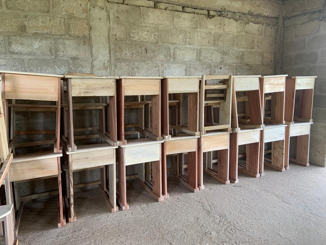 We currently have 91 desks and are just 9 away from reaching our goal of 100. Donate now and make a significant impact on the lives of children!