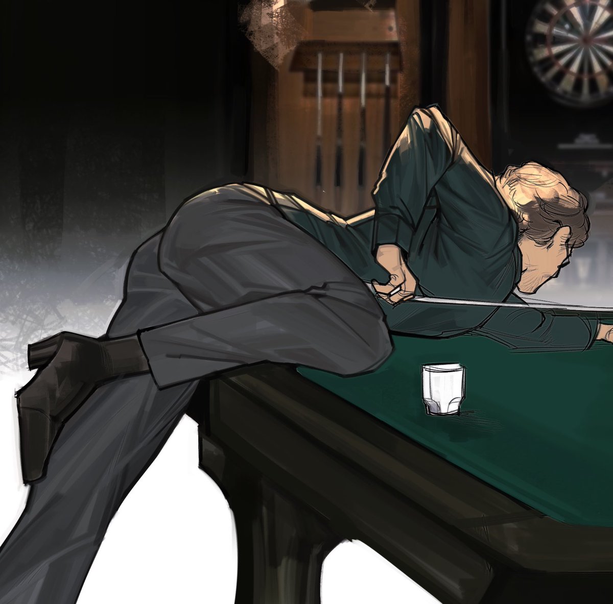 will’s ass is the only part finished so far 🪑 my priorities are very evident
