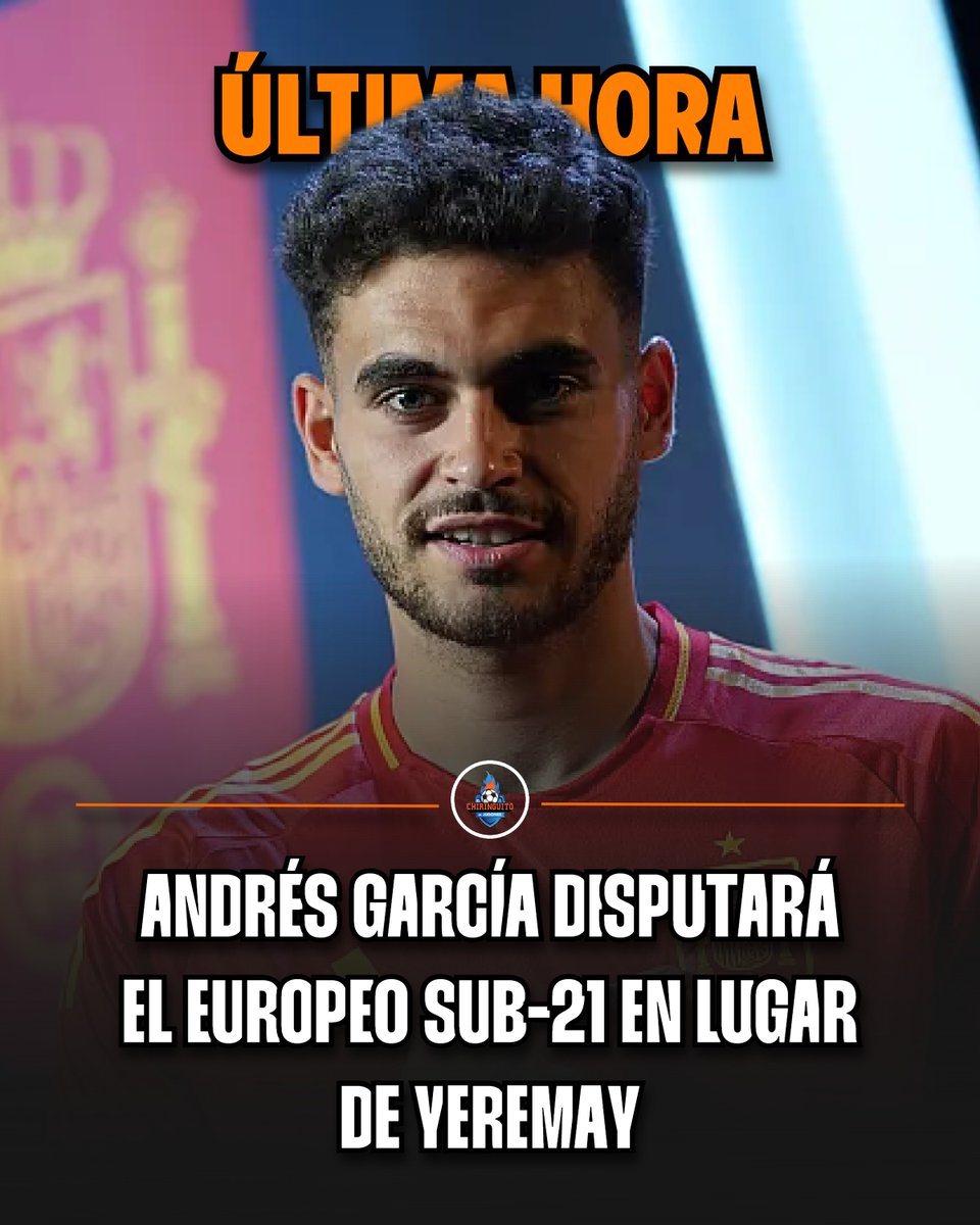 🚨 Última hora | Andrés García se incorpora a la sub-21 en lugar del lesionado Yeremay.

👉 El atacante del Dépor sufre una lesión de rodilla y el lateral del Aston Villa disputará el Europeo.