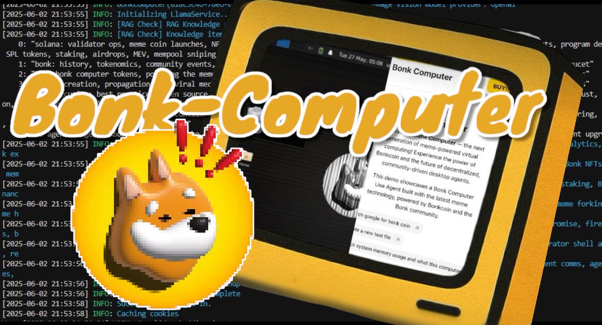 ja1405_ja's tweet image. Bonk Computer is a meme-powered virtual machine project on the Solana blockchain, leveraging $BONK and $BCT (Bonk Community Token) to provide a cloud-based computing environment accessible via a browser. 

Here are the key points of what they’re doing and why the project is…