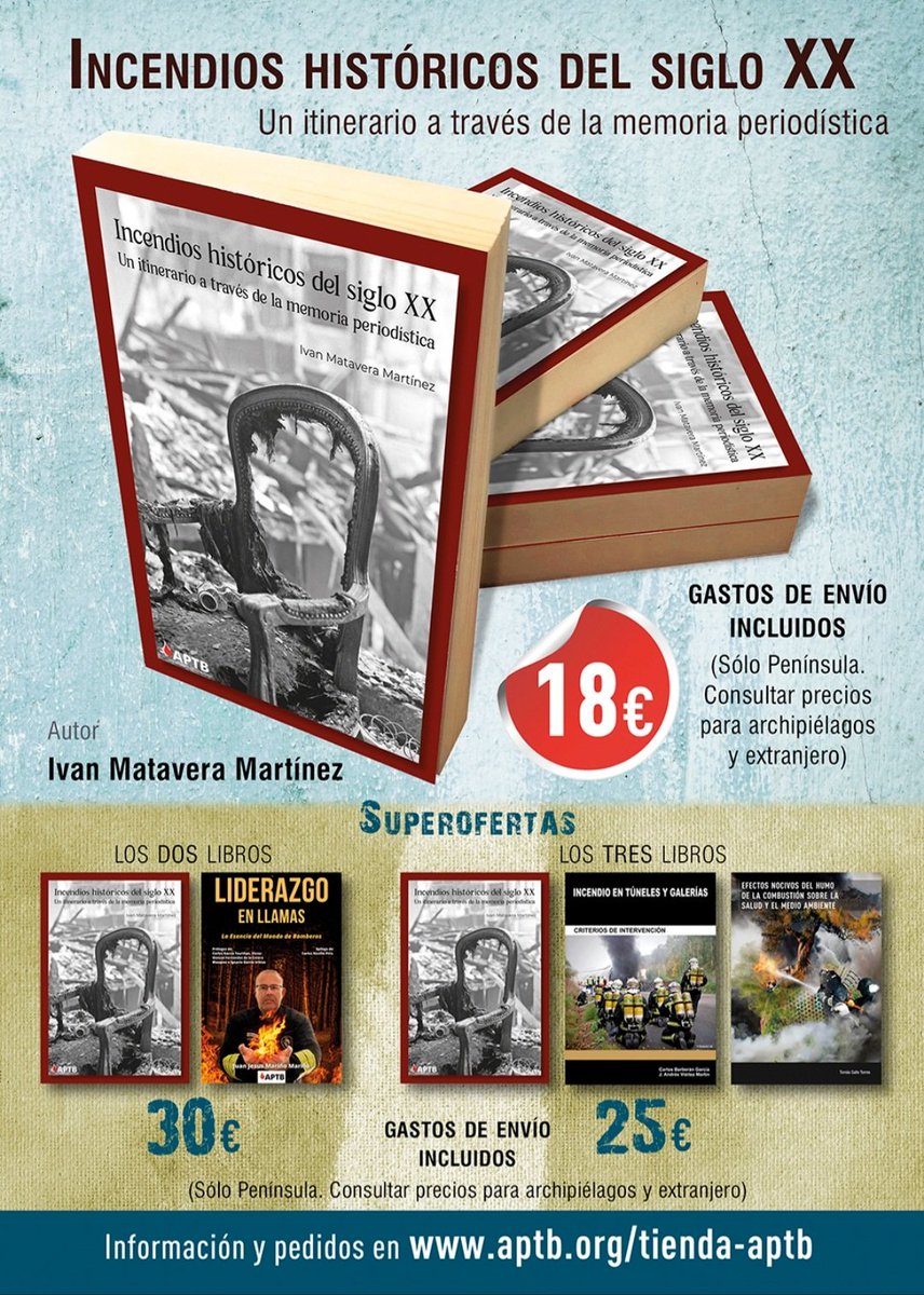 ¿Qué eran las "requisas" que hacían los #Bomberos en los teatros a principios del siglo XX? ¿Un juguete "quemó" los Almacenes El Siglo de Barcelona? La muleta del teatro Novedades, ¿realidad o leyenda urbana? Un libro sobre incendios para todos, y que enseña mucho de #Prevención