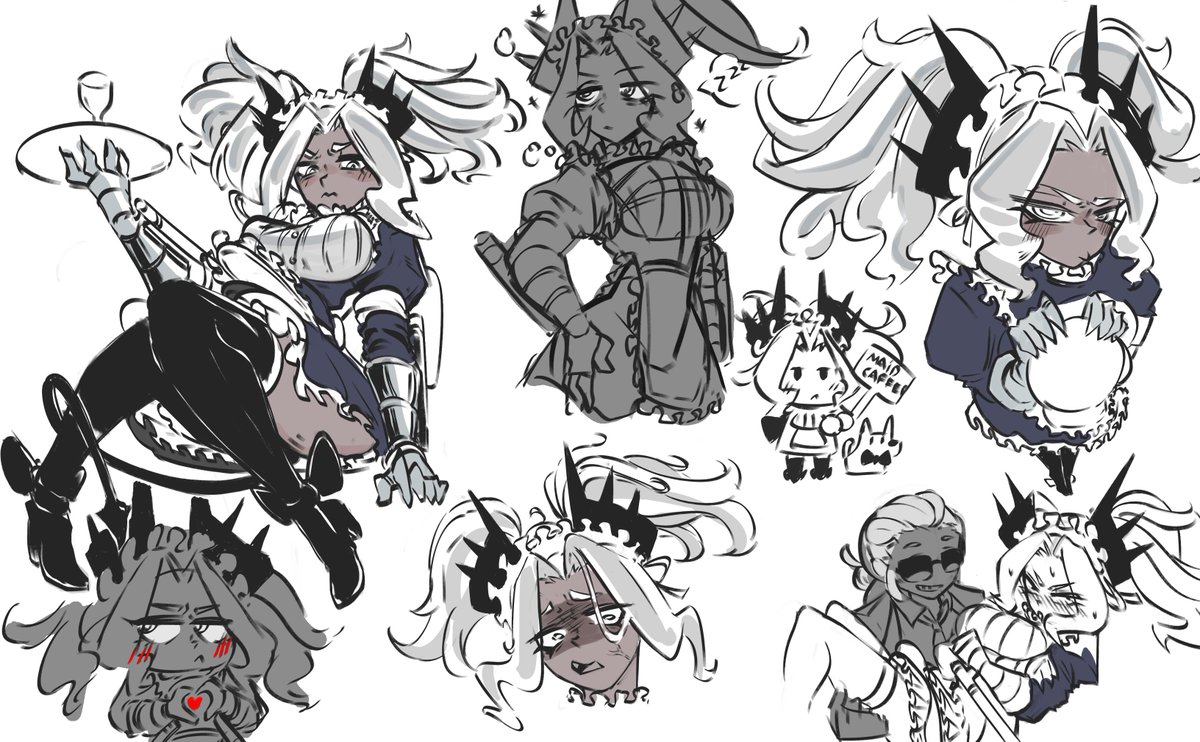 Made some fun sketch in the free time cuz im abit lazy
Love her design do much, she so precious 😚👿✨