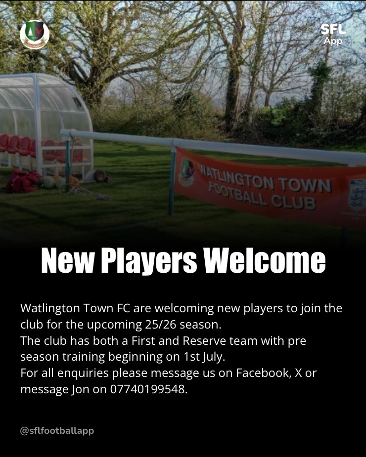 Watlington Town FC (@watlingtontown) on Twitter photo 