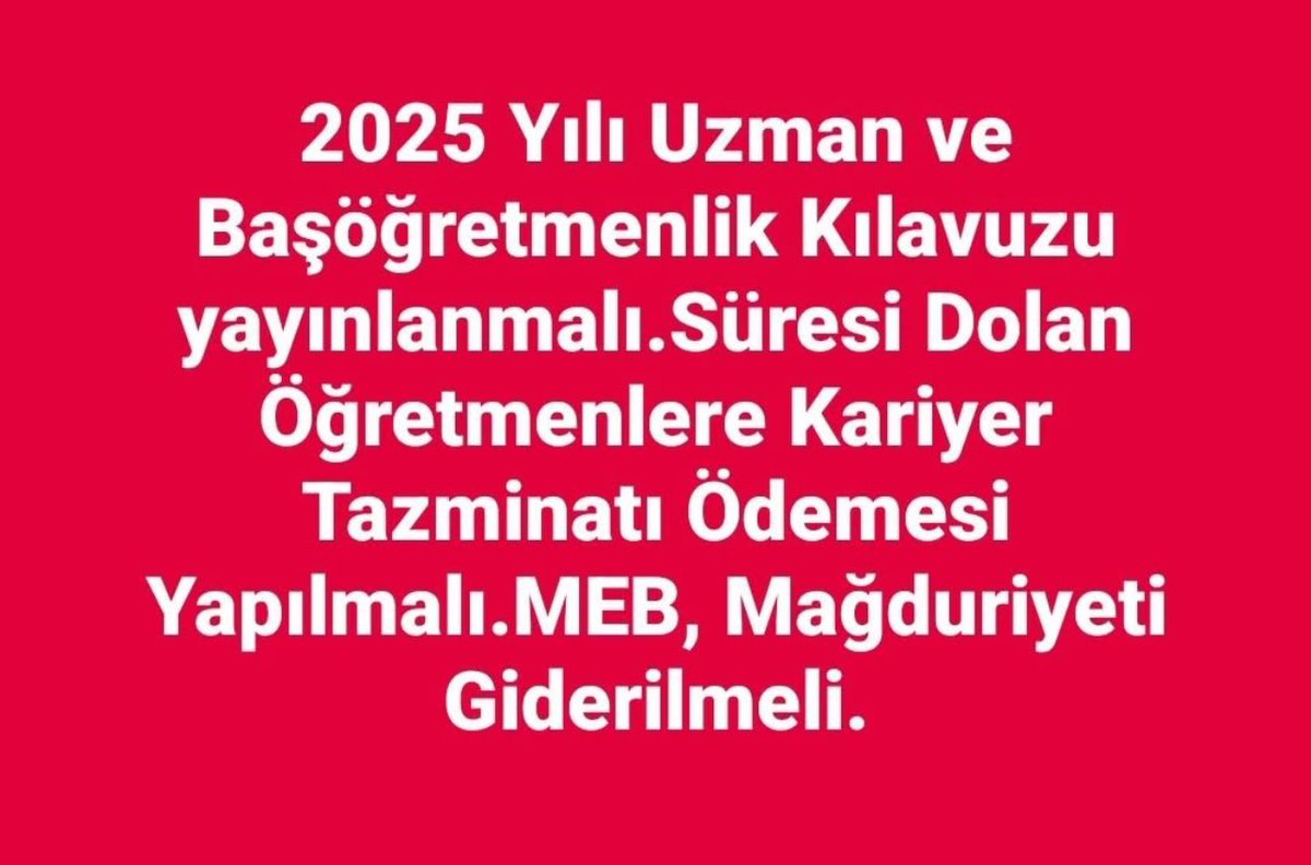 Öğretmenlerin Talebi… <a href="/Yusuf__Tekin/">Yusuf Tekin</a>