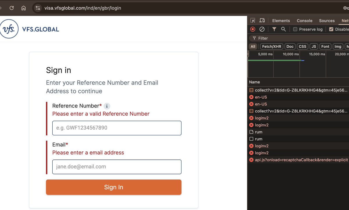 Cyberature's tweet photo. @VFSGlobal I dont know how do you guys run your site? Like you have production level site and all you have is broken links and pages that doesnt even allow right customers to access it on a weekend, when you have people login into to do actual data upload and appointment booking! https://t.co/MHwOvB5c5h